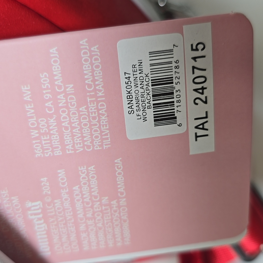 Loungefly Sanrio Winter Wonderland My Melody Mini Backpack Nwt - Picture 7 of 7